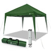 Tonnelle de jardin 3x3m pliable verte avec sac de transport - voonot.com