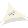 Voile d’ombrage Triangle Imperméable Polyester avec Corde 3x3x3m Beige - voonot.com