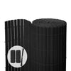 Canisse PVC brise vue renforce avec attaches de fixation 100x300cm gris - voonot.com