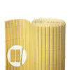 Canisse PVC brise vue renforce avec attaches de fixation 80x300cm beige - voonot.com
