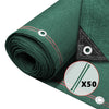 Brise vue occultant en HDPE 230g/m² 1.5x10m avec attaches de fixation vert - voonot.com