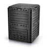 Composteur de jardin 300L Qualité Supérieure pour Jardin Déchets Imitation Style bois noir - voonot.com