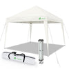 Tonnelle de jardin 3x3m pliable Blanche avec sac de transport - voonot.com