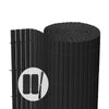 Canisse PVC brise vue renforce avec attaches de fixation 80x500cm gris - voonot.com
