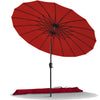 Parasol inclinable 270cm Shanghai avec housse de protection rouge - voonot.com