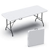 Table de camping pique nique pliable 180cm HDPE blanc - voonot.com