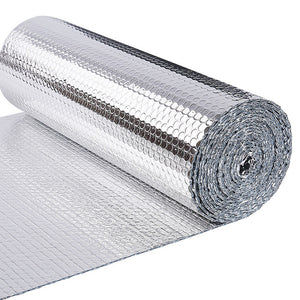 Isolant thermique a bulle double couche aluminium radiateur reflecteur 0.6x10m - voonot.com