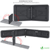 Ensemble de Table et bancs camping pliables 180cm HDPE Style Polyrotin noir - voonot.com