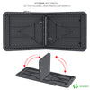 Table de camping pique nique pliable 180cm HDPE polyrotin noire - voonot.com