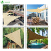 Voile d ombrage Triangle HDPE avec 19 pcs kit de montage - voonot.com