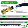 Tuyau d’Arrosage Extensible 15m Renforce avec Accessoires noir - voonot.com