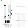 Tonnelle de Jardin 3x3m Pliable avec portes et fenêtres Blanc - voonot.com