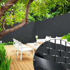 Kit de lamelles occultantes PVC brise vue 75m x 4.7cm avec 150 clips Noir - voonot.com