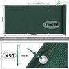 Brise vue occultant en HDPE 230g/m² 1.5x10m avec attaches de fixation vert - voonot.com