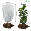 Lot de 3 Housse Hivernage Plante avec Cordon Polypropylème 80g/m² 80x100cm blanc - voonot.com