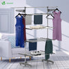 Sechoir a linge etendoir ailes pliables 4 niveaux avec maille - voonot.com