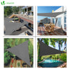 Voile d ombrage Triangle HDPE avec 19 pcs kit de montage - voonot.com