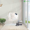 Fauteuil suspendu avec coussin beige - voonot.com
