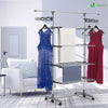 Sechoir a linge inox etendoir robuste ailes pliables 4 niveaux - voonot.com