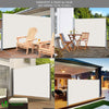 Paravent retractable avec housse de protection 180x300cm Beige - voonot.com