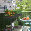 Potager sureleve avec bache PVC 80.5x130x43cm noir - voonot.com
