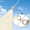 Voile d’ombrage Rectangulaire Imperméable Polyester avec Corde 3x5m Beige - voonot.com