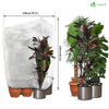 Lot de 3 Housse Hivernage Plante avec Cordon et zipper Polypropylème 80g/m² 200x240cm blanc - voonot.com