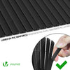 Canisse PVC brise vue renforce avec attaches de fixation 90x300cm gris - voonot.com