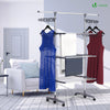 Sechoir a linge inox etendoir robuste ailes pliables 3 niveaux - voonot.com