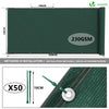 Brise vue occultant en HDPE 230g/m² 1.8x10m avec attaches de fixation vert - voonot.com