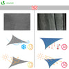 Voile d ombrage Triangle HDPE avec 19 pcs kit de montage - voonot.com