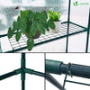 Serre de jardin avec etageres et bache PE renforcee 135g/m2 143x73x195cm - voonot.com