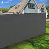 Brise vue occultant en HDPE 230g/m² 1.8x10m avec attaches de fixation gris - voonot.com