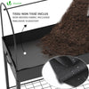 Potager sureleve avec bache PVC 80.5x130x43cm noir - voonot.com