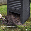 Composteur de jardin 300L Qualité Supérieure pour Jardin Déchets - VOUNOT