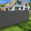 Brise vue occultant en HDPE 230g/m² 1x10m avec attaches de fixation gris - voonot.com