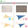 Voile d ombrage Triangle HDPE avec 19 pcs kit de montage - voonot.com