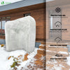Housse d'Hivernage Plante avec Cordon  et zipper Polypropylème 150g/m² 250x360cm blanc - voonot.com