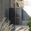 Composteur de jardin 300L Qualité Supérieure pour Jardin Déchets Imitation Style bois noir - voonot.com