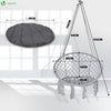 Fauteuil suspendu avec coussin rond gris - voonot.com