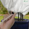 Lot de 3 Housse Hivernage Plante avec Cordon Polypropylème 80g/m² 80x100cm blanc - voonot.com