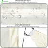 Voile d’ombrage Rectangulaire Imperméable Polyester avec Corde 3x4m Beige - voonot.com