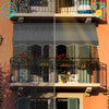 Auvent retractable manuel sans percage 300cm Gris - voonot.com