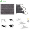 Voile d ombrage Triangle HDPE avec 19 pcs kit de montage - voonot.com