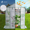 Serre de jardin avec etageres et bache PE renforcee 135g/m2 143x73x195cm - voonot.com