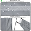 Voile d’ombrage Rectangulaire Imperméable Polyester avec Corde 3x4m Gris - voonot.com