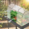 Potager sureleve avec bache PVC 80.5x130x43cm noir - voonot.com