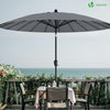 Parasol inclinable 270cm Shanghai avec housse de protection gris - voonot.com