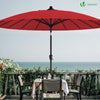 Parasol inclinable 270cm Shanghai avec housse de protection rouge - voonot.com