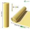 Canisse PVC brise vue renforce avec attaches de fixation 90x500cm beige - voonot.com